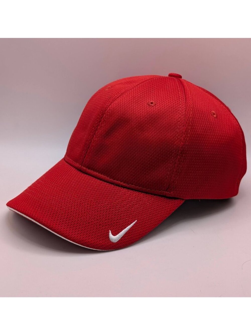 Nike Golf Hat Red Cap Running Tennis Golf Unisex Sports Fitted M/L Stretch
